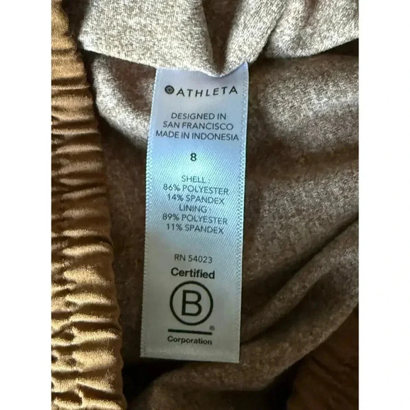 Athleta Womens Brooklyn Lined Jogger Pants Size 8 Brown/Rust - Picture 10 of 10